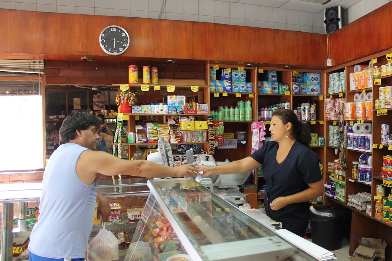 Atención al cliente en la panadería